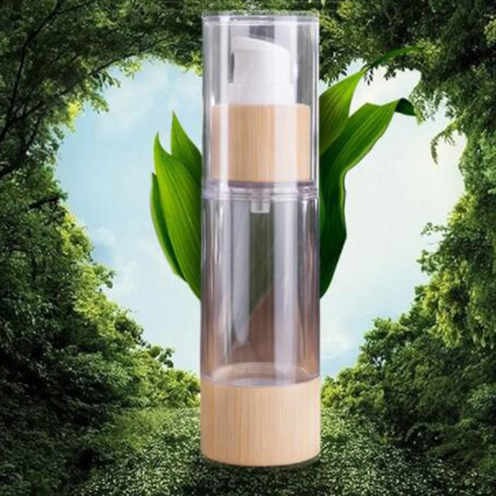 

50ml Bamboo Bottle Refillable Sealed Travel Container Portable Empty Makeup Bottle for Cream Perfume Shampoo