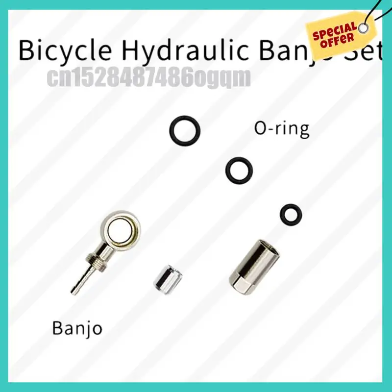 Abjz conector banjo de freio a disco de bicicleta, kit de parafuso de anel de azeitonas com agulha de óleo para sram nível tlm/ultimate a1, pinças código r b1