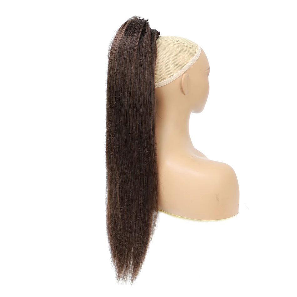 140g grosso rabo de cavalo cabelo humano cordão pônei cauda clip-in extensão do cabelo para mulheres loira brasileiro remy rabo de cavalo