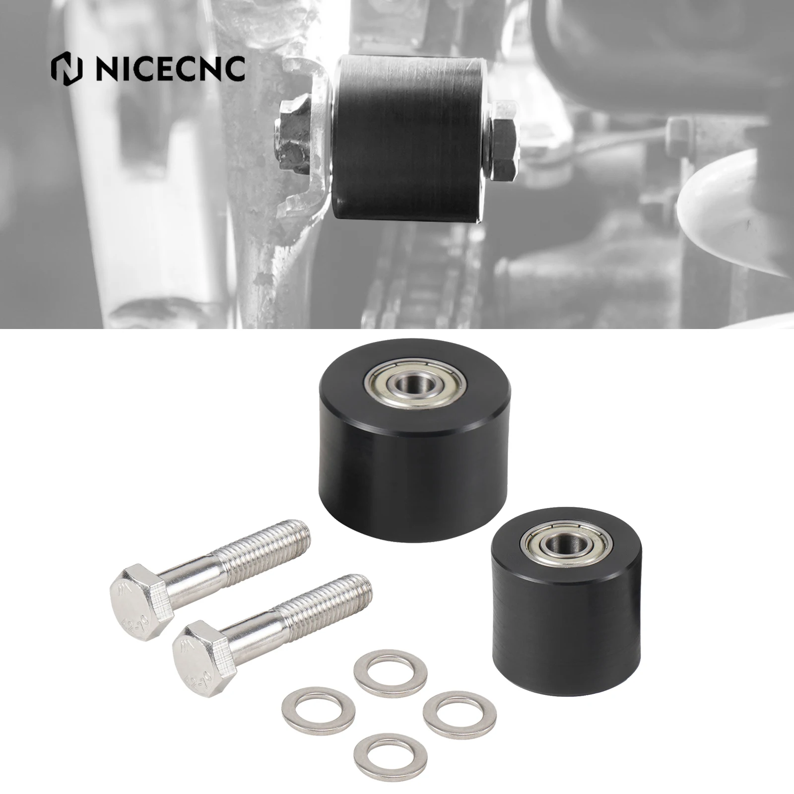 

NICECNC For Suzuki DRZ 400 SM DRZ400SM 2005-2024 Rear Chain Tensioner Roller Guide Kit DRZ400S 2000-2024 DR-Z 400S DR-Z 400SM