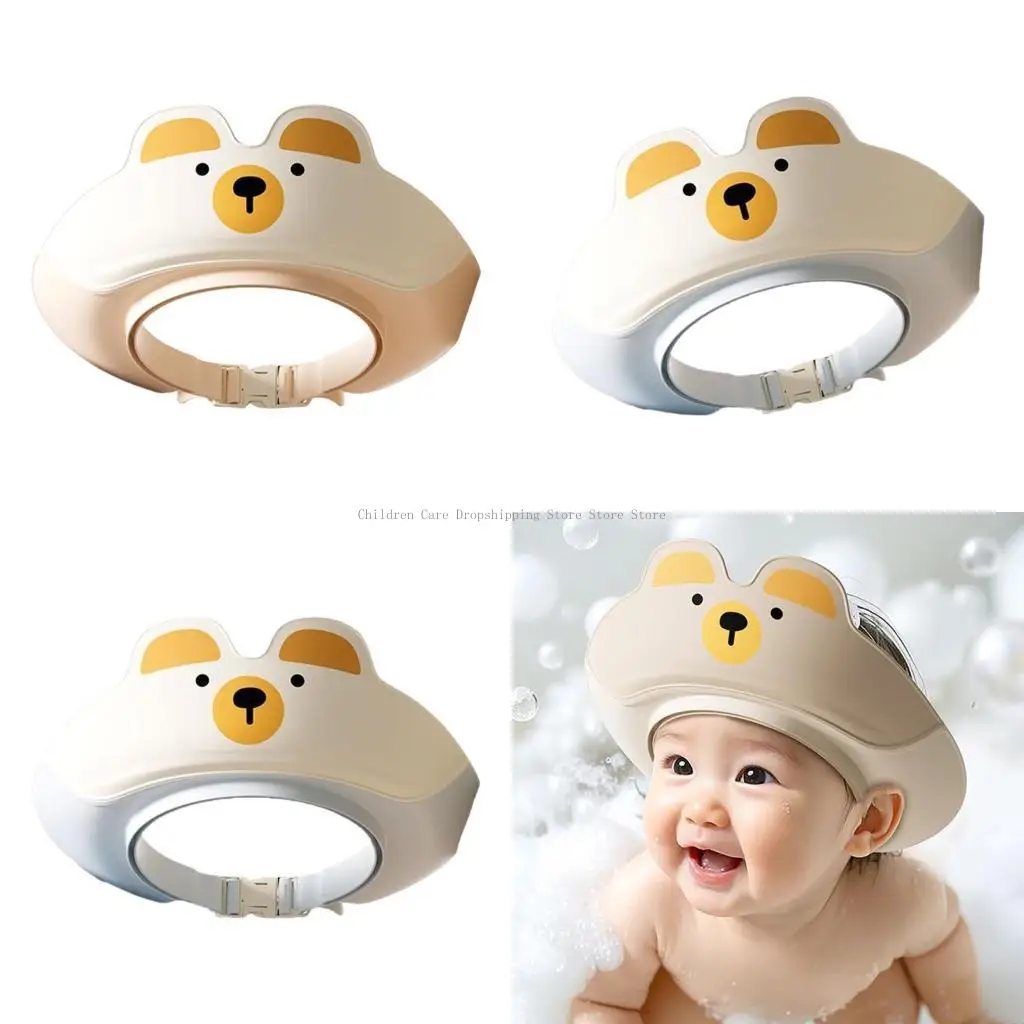  Cartoon Baby Shower Caps for Kids Infant Bathing Hat Lightweight Bath Hat Unisex