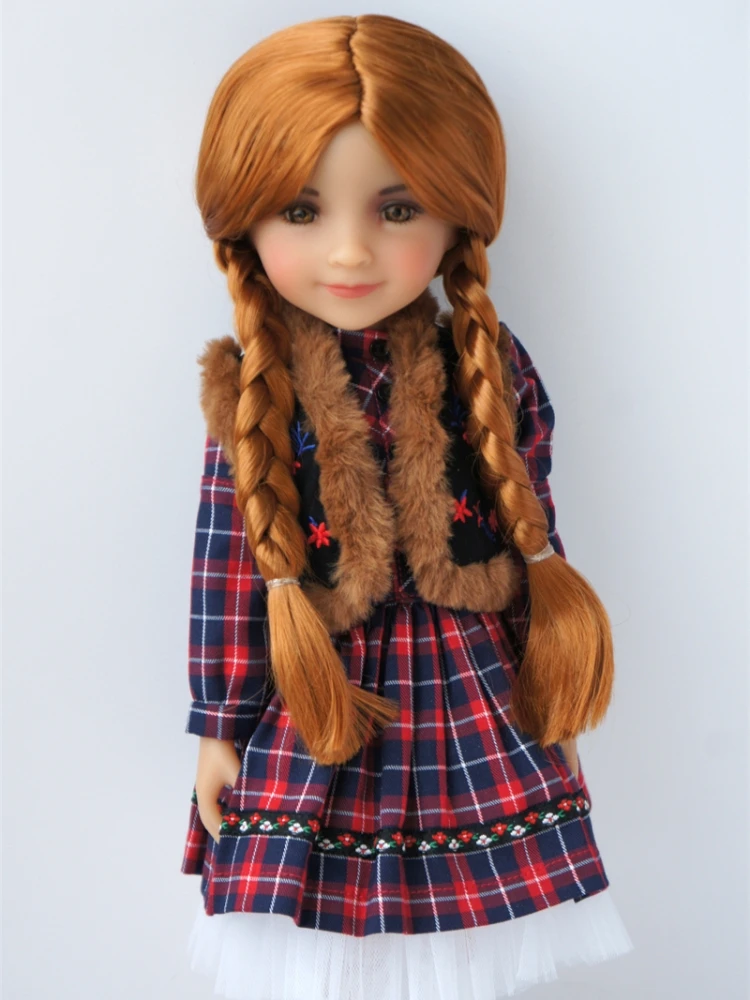 JD103 SD DOD QBaby 1/12 1/8 1/6 1/3 1/4 Doll Wigs Mid Parting Twins Pony Synthetic Mohair Wig 8-9inch 9-10inch Doll Accessories