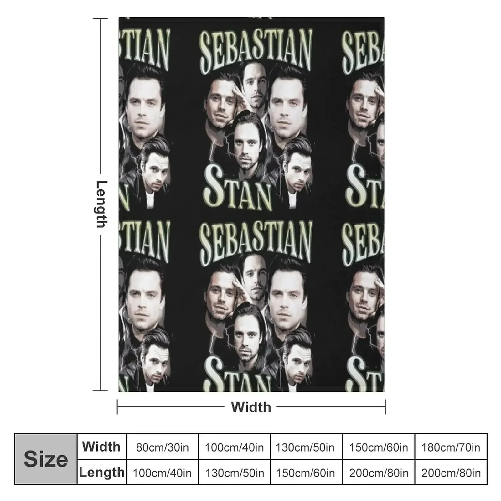 Sebastian Stan Blankets | sebastian stan 2021 Stickers | sebastian stan father Blanket Throw Blanket