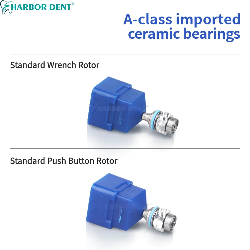 دوار توربيني لقبضة الأسنان ، سرعة عالية ، ملحق طب الأسنان ، مفتاح ربط قياسي ، زر ضغط ، محمل عزم الدوران ، 5 أنواع ، 1: