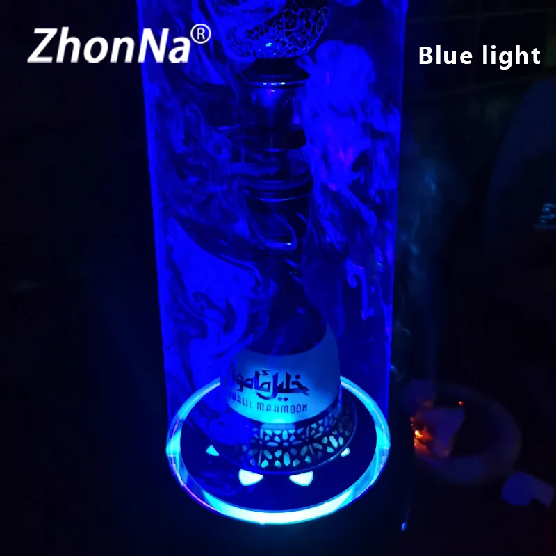 

GREEN Hookah Laser Light Bar Wine Liquor Round Luminous Base Arabic Hookah Accessories R/G/B Optional For Party KTV Club DIY