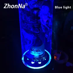 GREEN Hookah Laser Light Bar Wine Liquor  Round  Luminous Base Arabic Hookah  Accessories R/G/B Optional  For Party KTV Club DIY