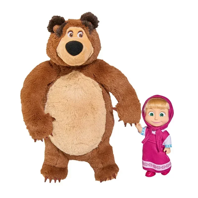 Mashas and The Bear Doll Toy, Conjunto Clásico de figura de Anime, modelo de colección, muñeca de dibujos animados, decoración de habitación, juguete para niños y adultos, regalo de cumpleaños para niñas