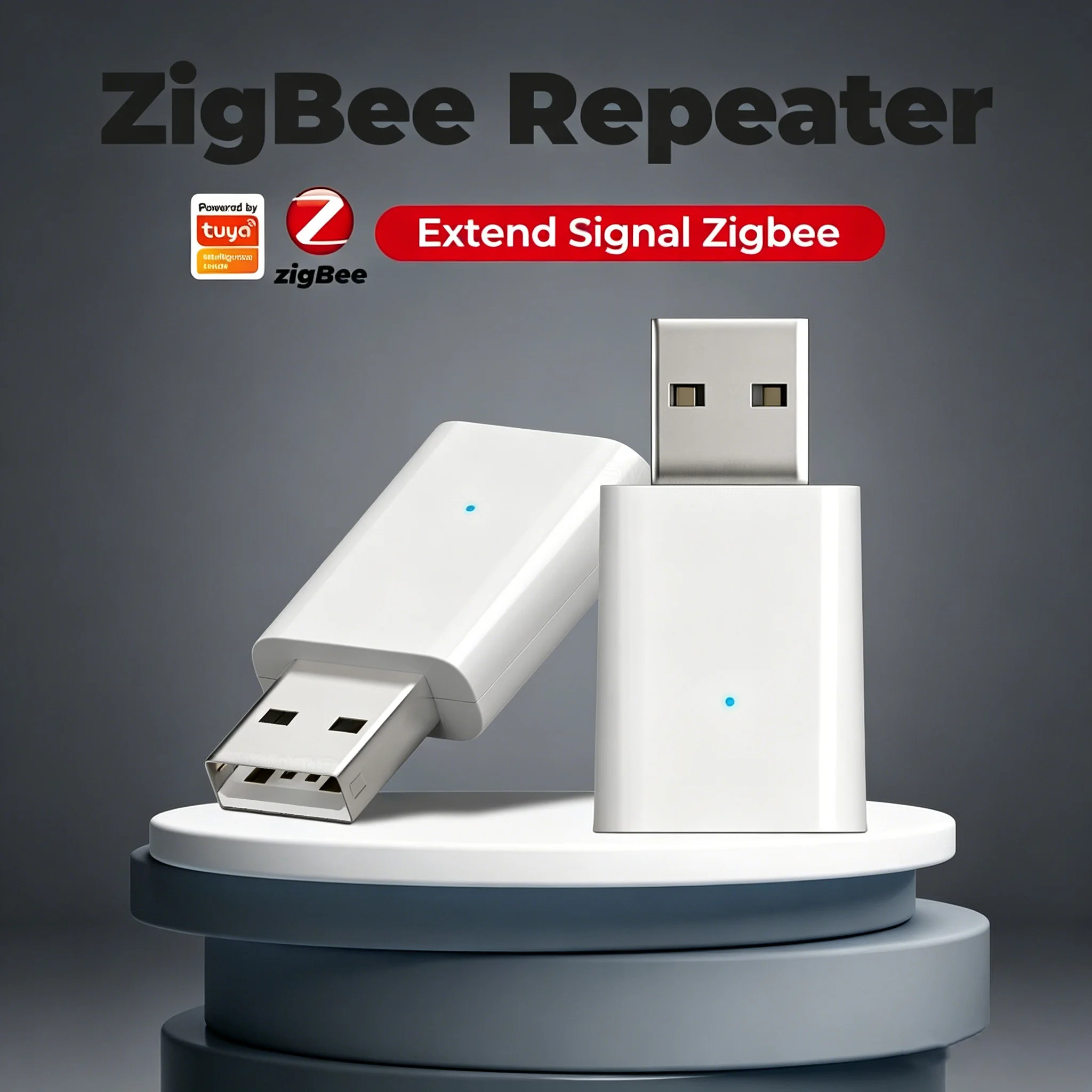 Tuya Zigbee Signal Repeater Signal Amplifier Wall Penetration Booster Extend Zigbee Network Smart Home Signal Enhancement Device