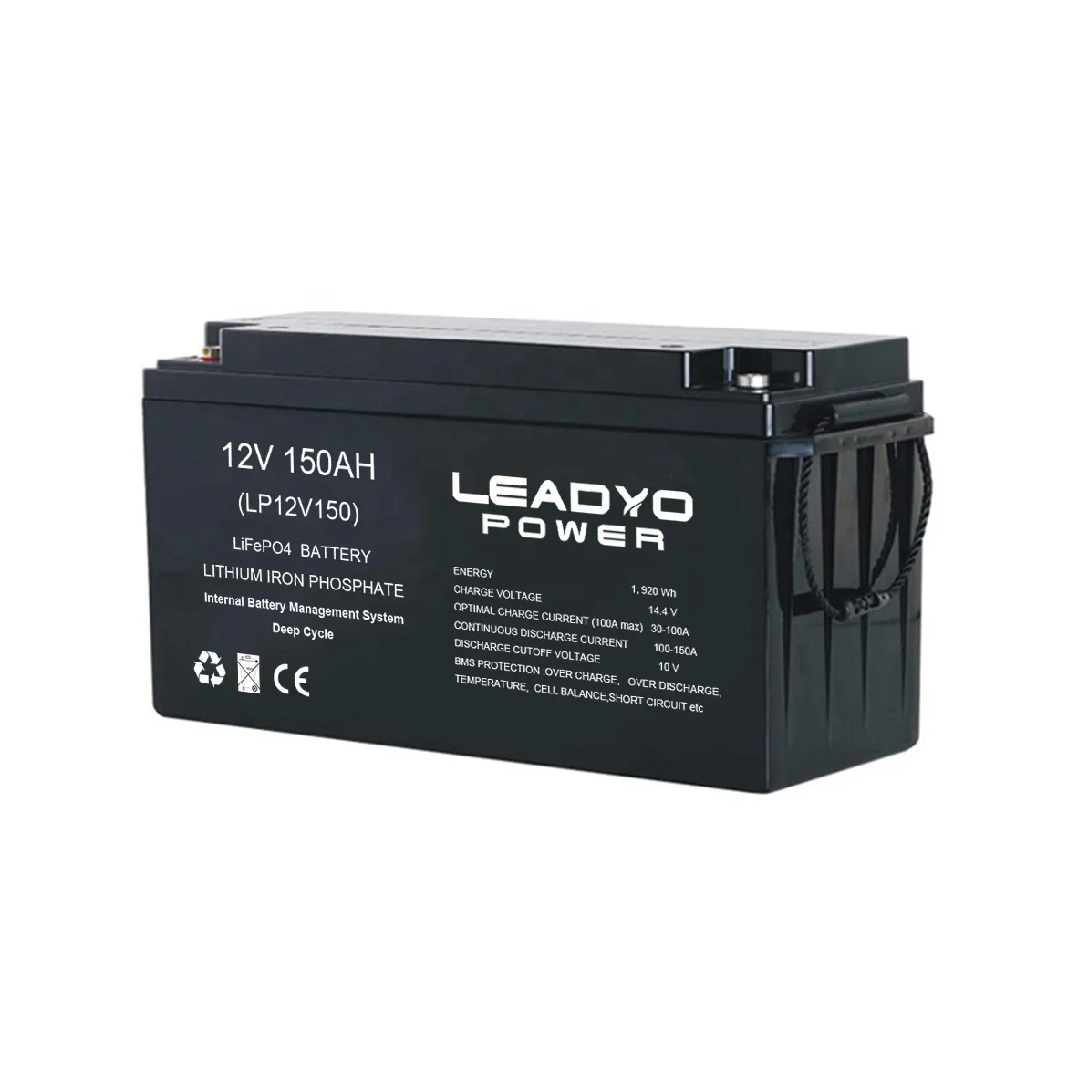 LiFePO4 12V 150Ah Lithium ion Battery Low Temperature Cut off Cold Weather Lithium iron Phosphate Battery