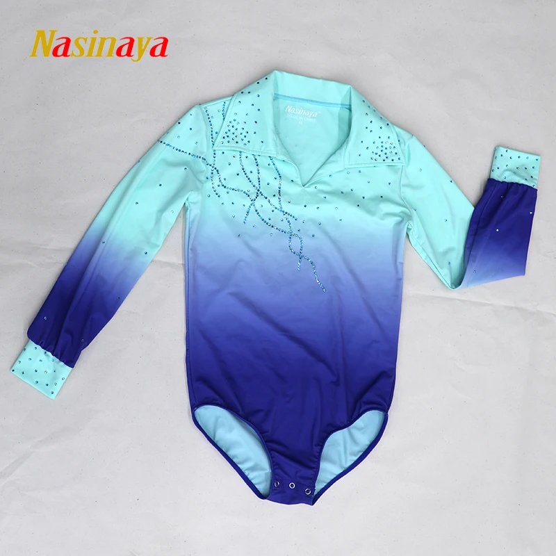 Nasinaya Adult and Children's Figure Skating Competition Performance Uniform with Gradient Color and Paillettes