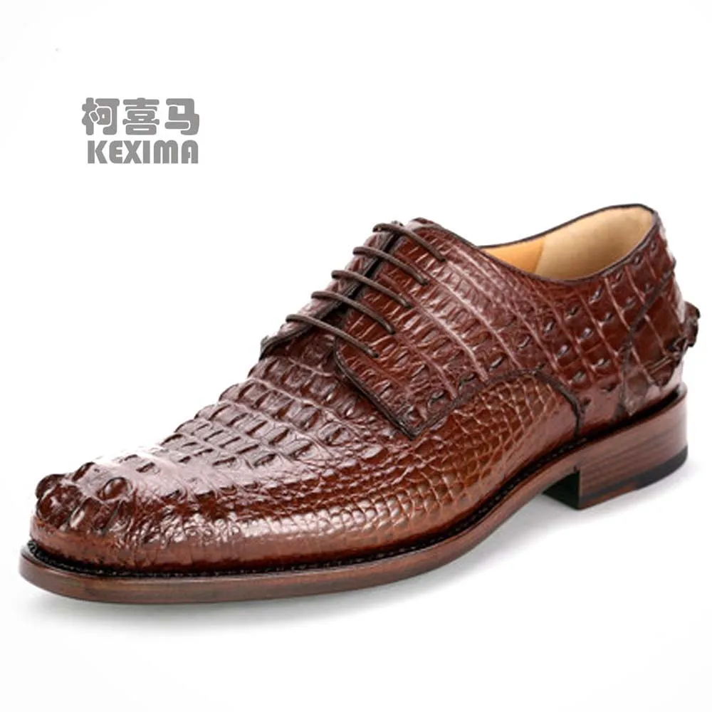 

KEXIMA gete crocodile skin leather shoes male dress shoes Men formal Shoes manual leather shoes business affairs leisure