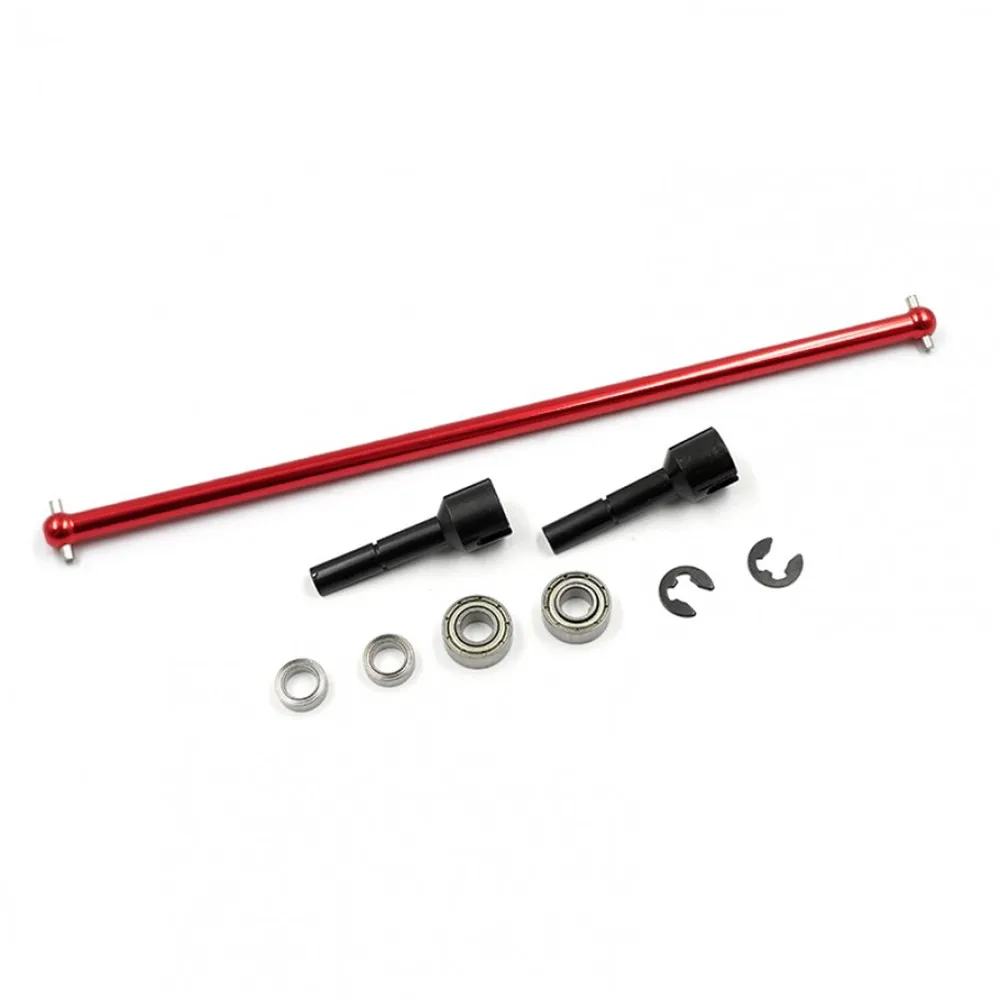 XTRA SPEED ALUMINUM MAIN DRIVE SHAFT W/G45 STEEL JOINT BLACK FOR TAMIYA TA02#XS-TA29143BK