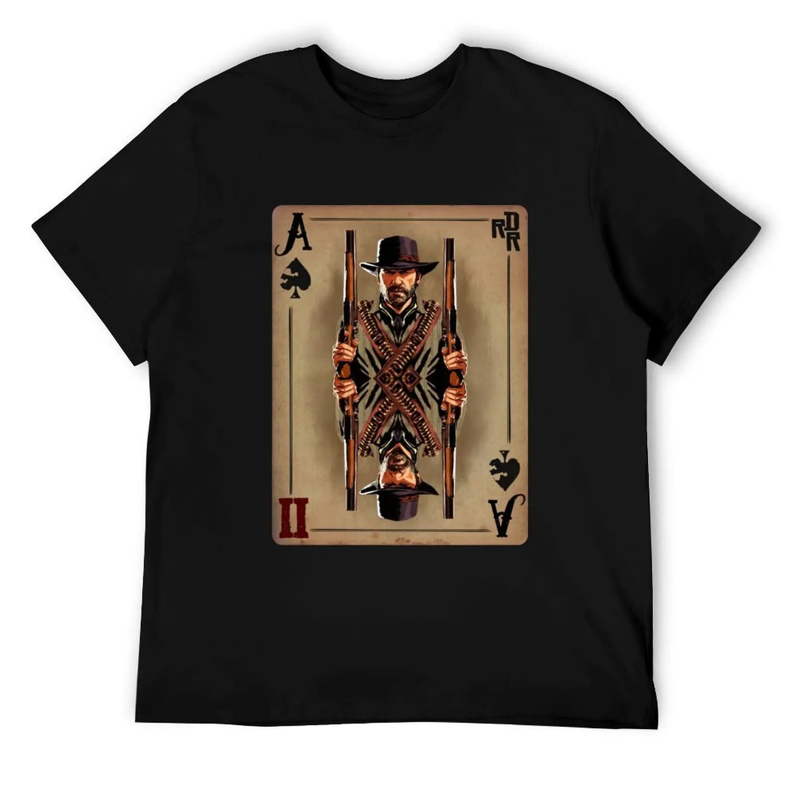 

Arthur Morgan RDR2 Card T-Shirt футболки с принтом для мужчин мужская футболка хлопок 100% футболка