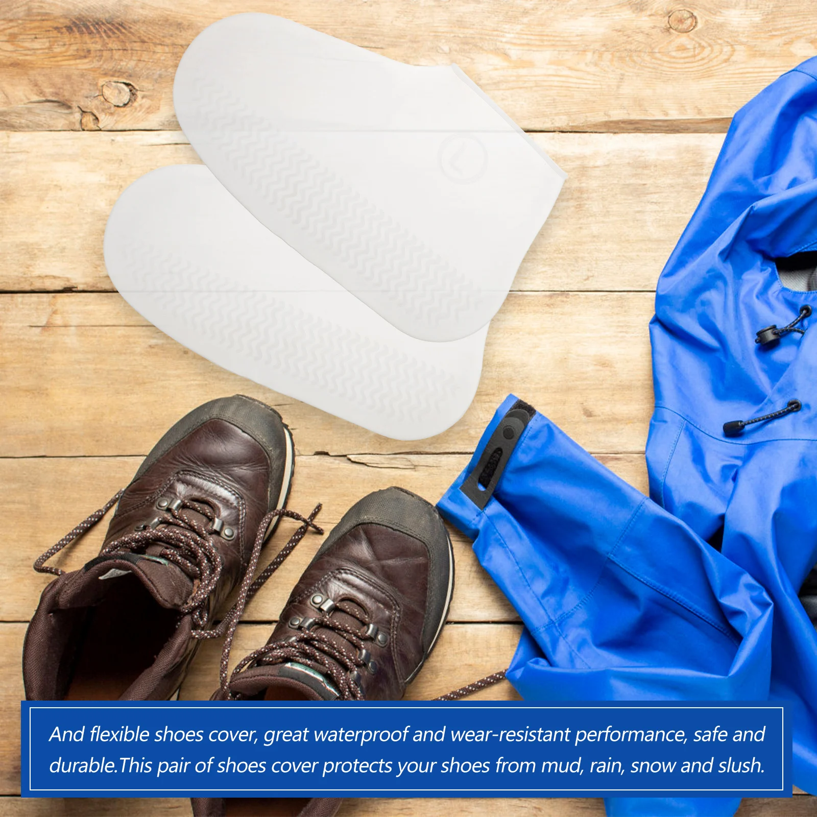 

Waterproof Shoe Cover Outdoor Protectors Reusable Indoor Shoes Covers Rain Rainproof Man