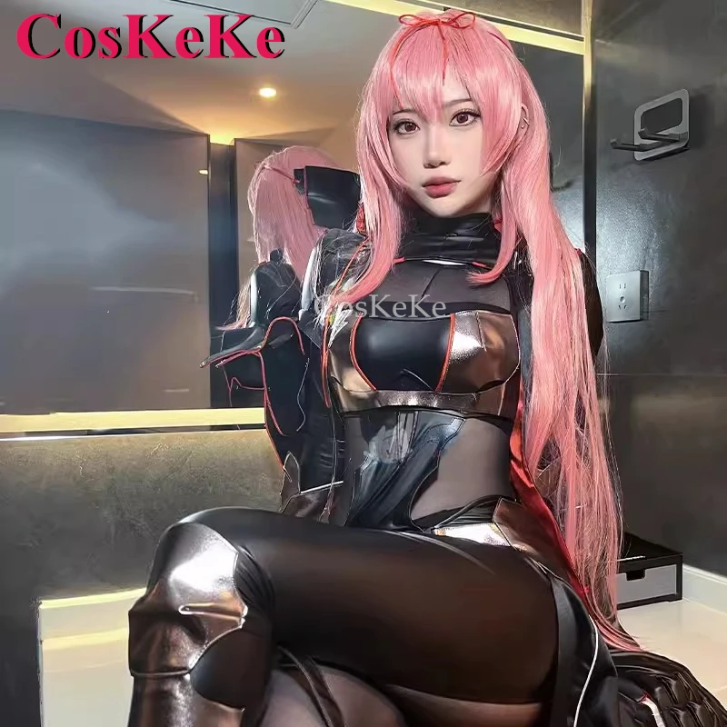 

CosKeKe Red Lotus Shadow Cosplay Game NIKKE Costume Fashion Combat Uniforms Full Set Halloween Party Role Play Clothing S-XL New