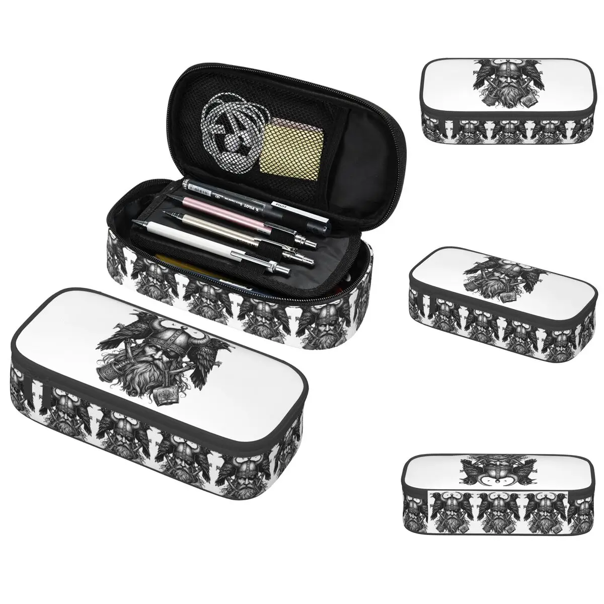 

Odin Vikings Viking Legend Norse Mythology Rune Pencil Case Studen School Pen Box Pencil Bag Stationery Supplies Pen Holder Bag
