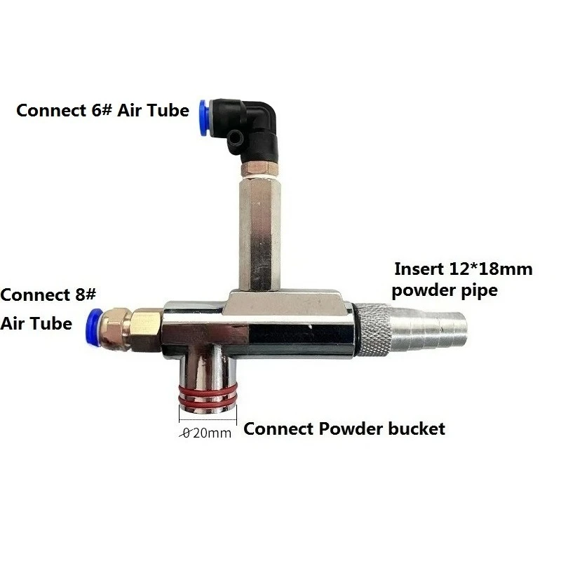 Powder Coating Injector Pump, 8451 Insert Sleeve 440, Replacement Powder Pump for KCI Electrostatic Spray Gun