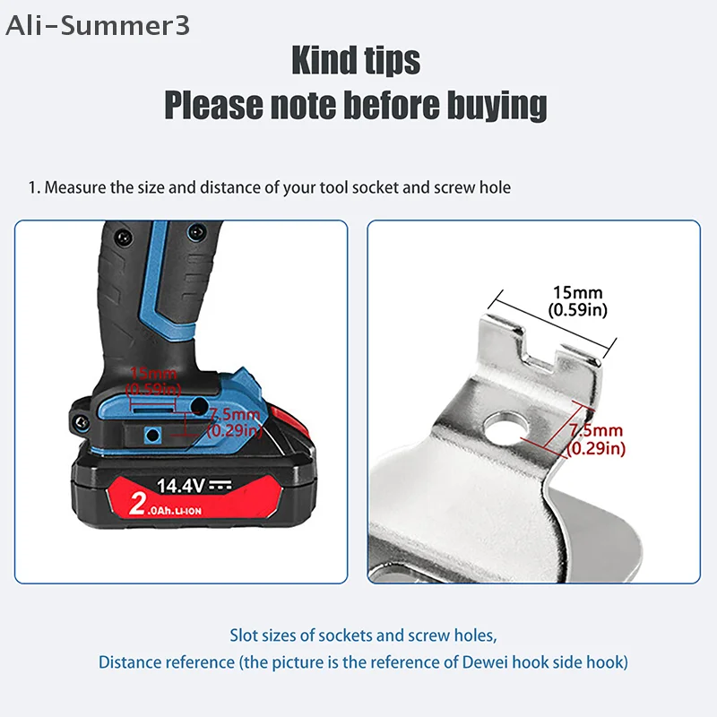 2pcs Electric Drill Belt Clip Hooks For 18V 20V Drill Driver N268241 N169778 DCD980 Hammer Impact Wrench Accessories