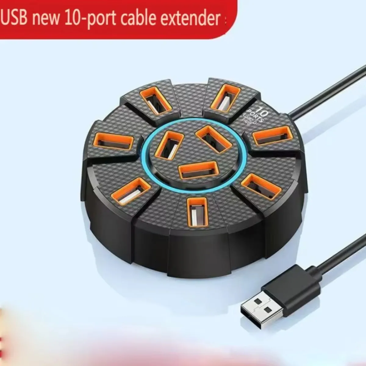 USB 3.0 HUB 10 Ports Adapter High Speed Multi USB3.0 Splitter Power Adapter 7 Port Expander for PC Laptop Computer Accessories