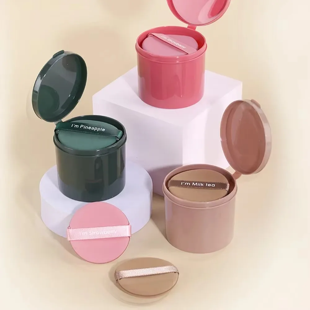 7PCS/Set Beauty Double Side Cosmetic Puff Set Water Drop/Round Soft Makeup Sponge With Storage Box Powder Puff Women Makeup