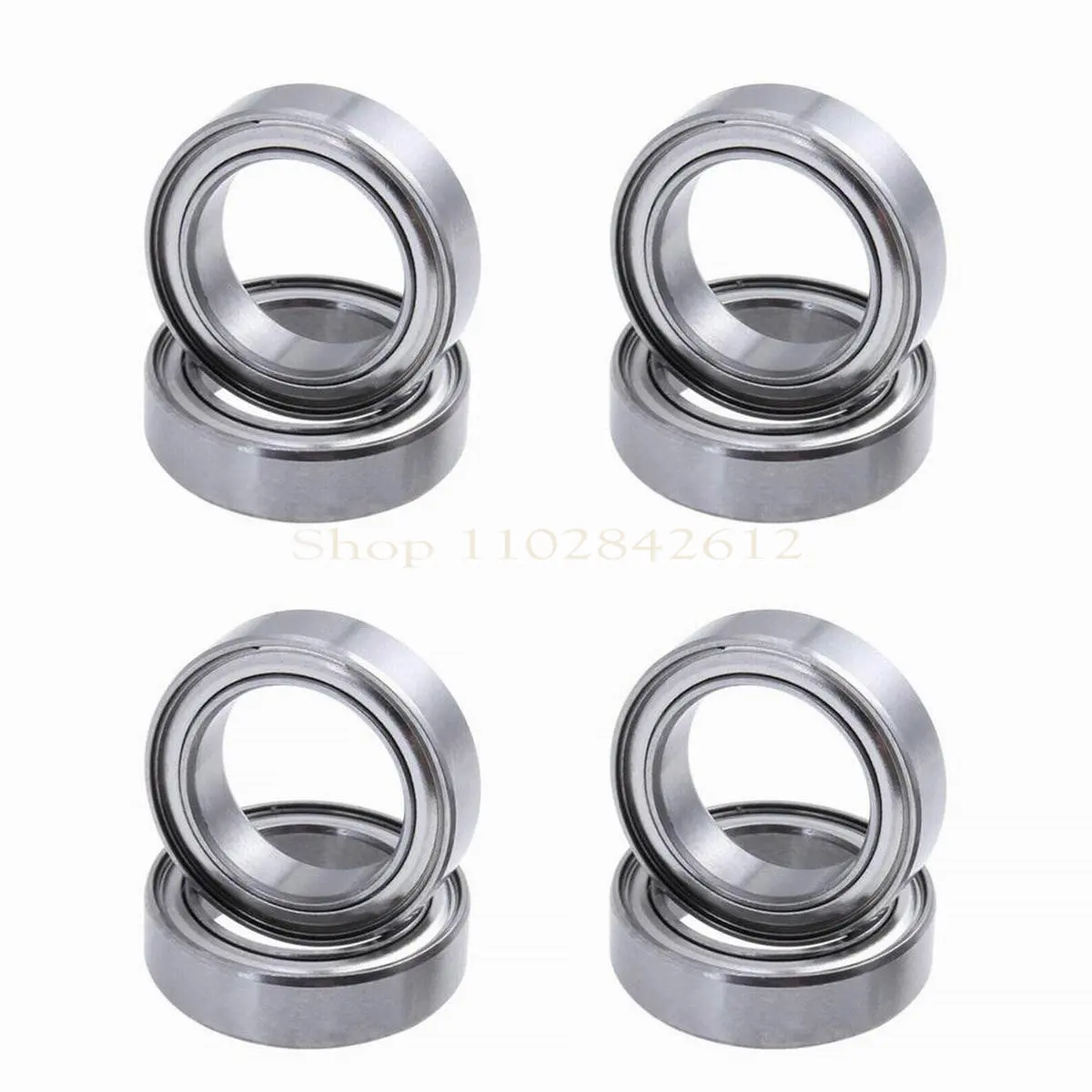 8pcs 6700ZZ Bearing Ball Bearing 10x15x4mm For Himoto HSP 02138 1/10 RC Car 94101 94102 94105 94106 94108