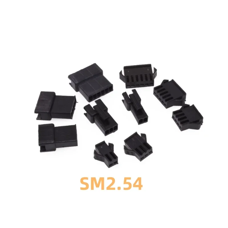 50PCS JST SM Роз'єм Штекер Крок 2,54 мм Жінка Корпус Чоловічий Корпус SM-2P SM-2R JST SM2.54 2/3/4/5/6/7/8 P Pin