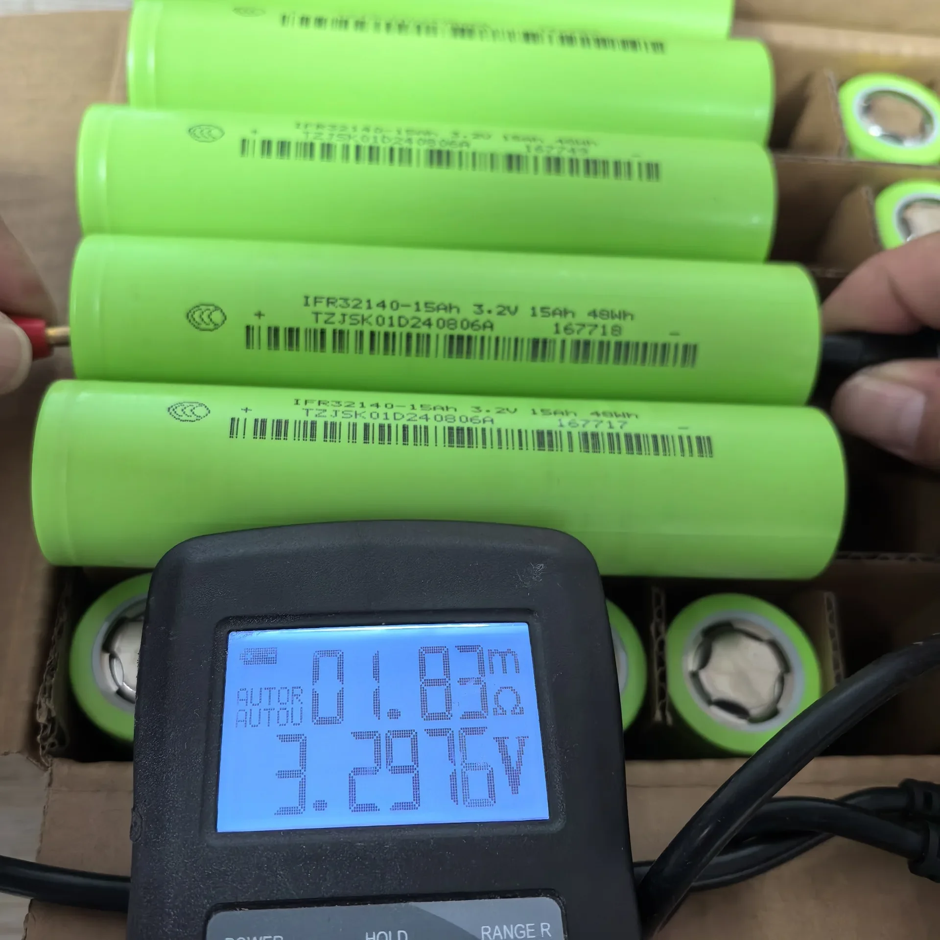 32140 LiFePO4 Rechargeable Battery 3.2V 15Ah Lithium Battery 15000mAh 48WH Large Capacity Scooter Battery Cell A-grade 32140