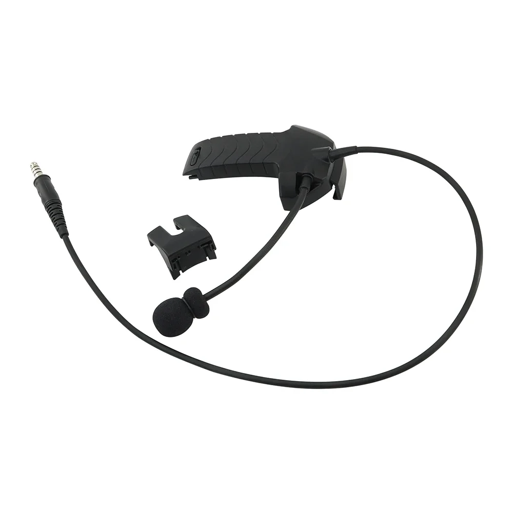 External Mic Kit for Walker's Razor Electronic Earmuffs Airsoft Shooting Tactical Headset for Tactical PRC 152/PRC 148 Intercom