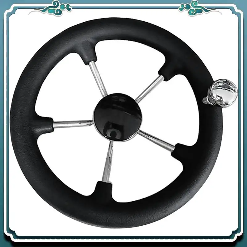 

ABTU-Marine 11-дюймовый 5-спицевой руль из нержавеющей стали, сверхмощный морской лодка, морские детали, аксессуары для лодок для морской яхты