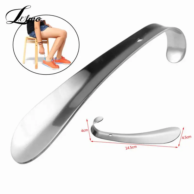 

1pcs 14.5cm Spoon Shoehorn Professional Shoehorn Stainless Steel Metal Shoe Horn Shoes Lifter Tool