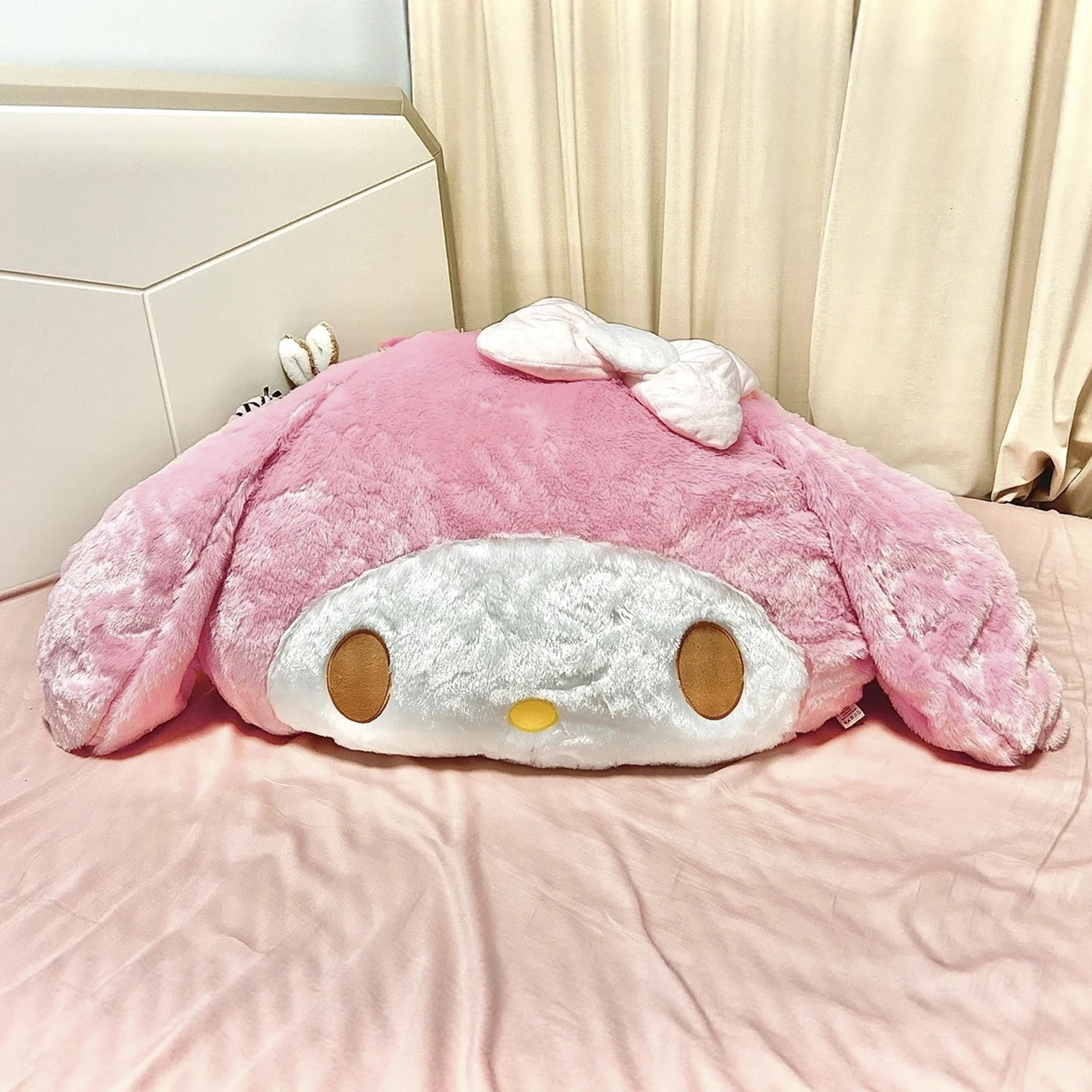 

Sanrio Cuddly My Melody Peluches Back Cushion Soft Cartoon Pillow Sofa Bed Bay Window Home Decor Pillow Hug Plushies Xmas Gift