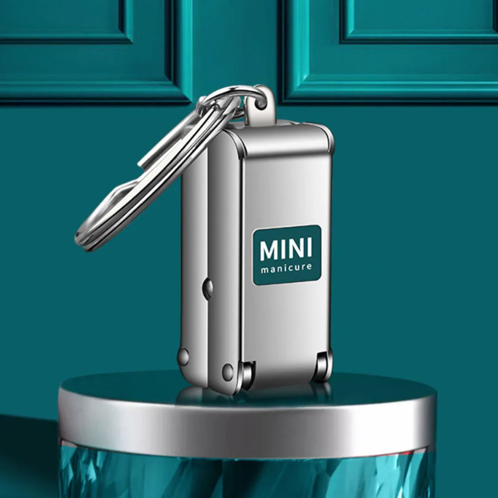 Mini cortaúñas de acero inoxidable, tijeras para uñas plegables portátiles de viaje, cortador de uso doméstico, herramientas de manicura, cortaúñas