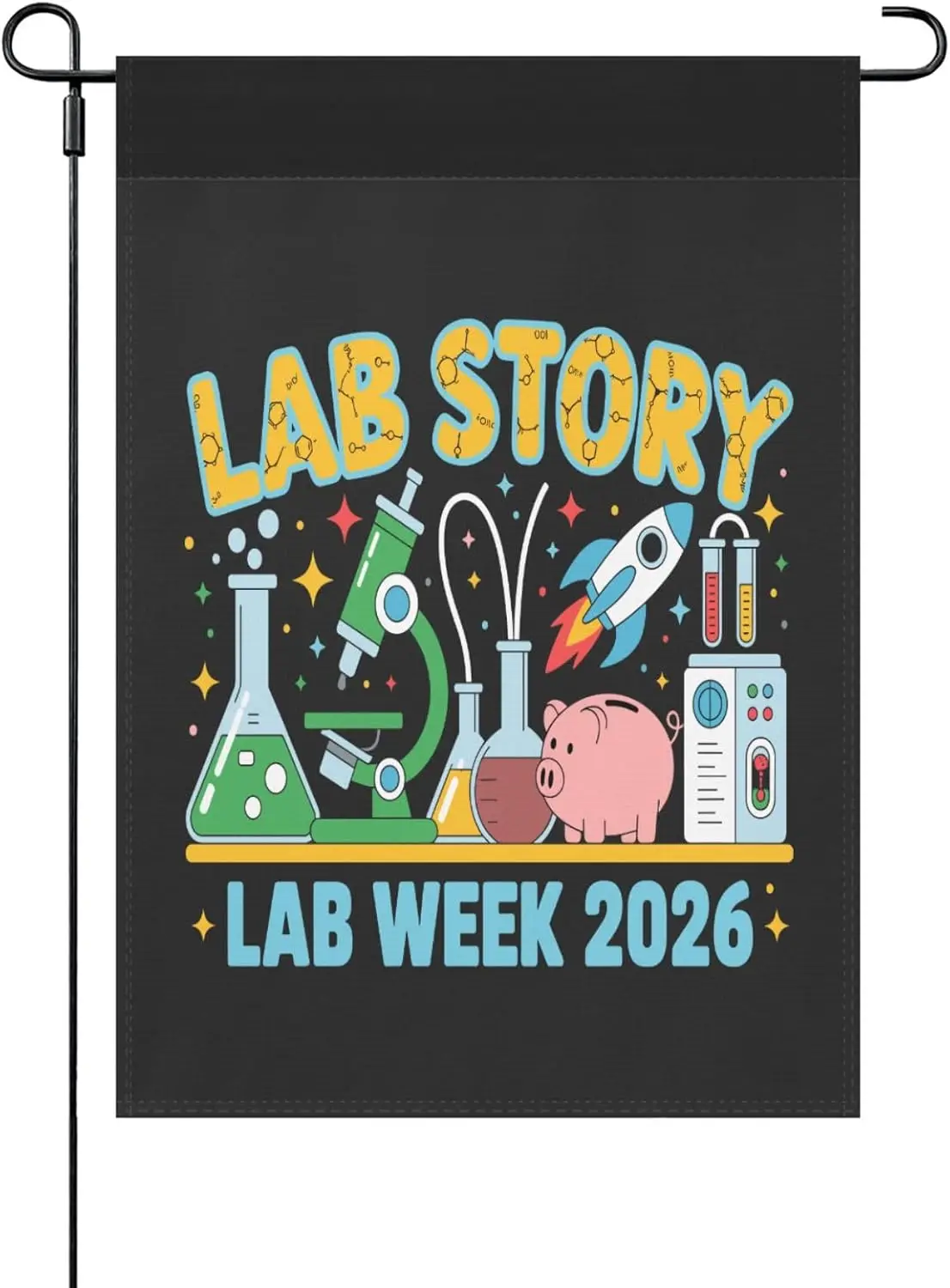 Lab Story Lab Week 2026 Flag Humorous Banner House jjp