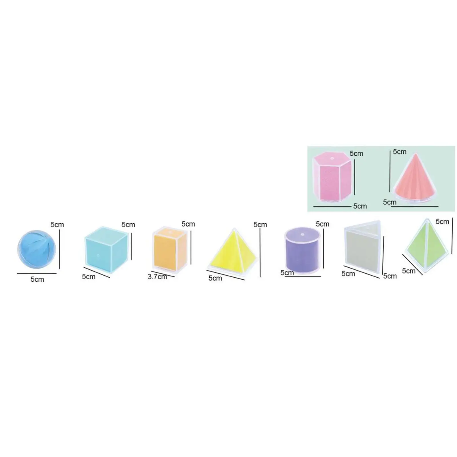 3D Shapes Geometric Solids Montessori Learning Toys Shape Sorter Sorting Geometric Shapes Blocks Set for Preschool Elementary