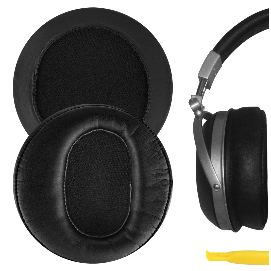 

Geekria QuickFit Protein Leather Replacement Ear Pads for DENON AH-D2000, D5000, D5200, D7000, D7200, D9200 Headphones