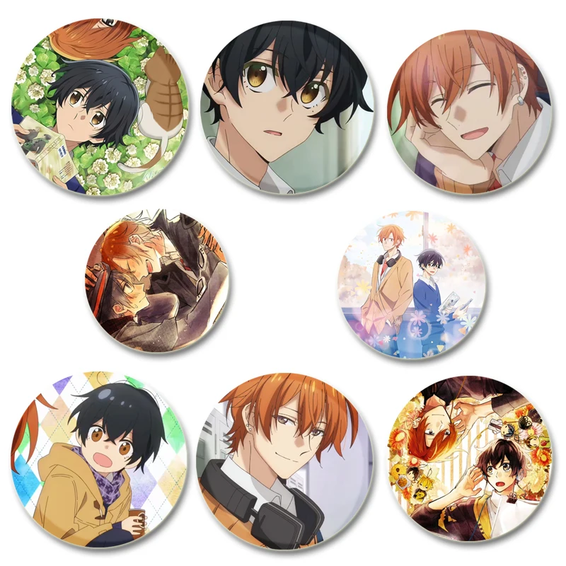 أنيمي ساساكي إلى ميانو الكرتون تأثيري شارة عرض دائري دبابيس دبابيس الإبداعية لحقيبة الظهر مجوهرات اكسسوارات هدايا