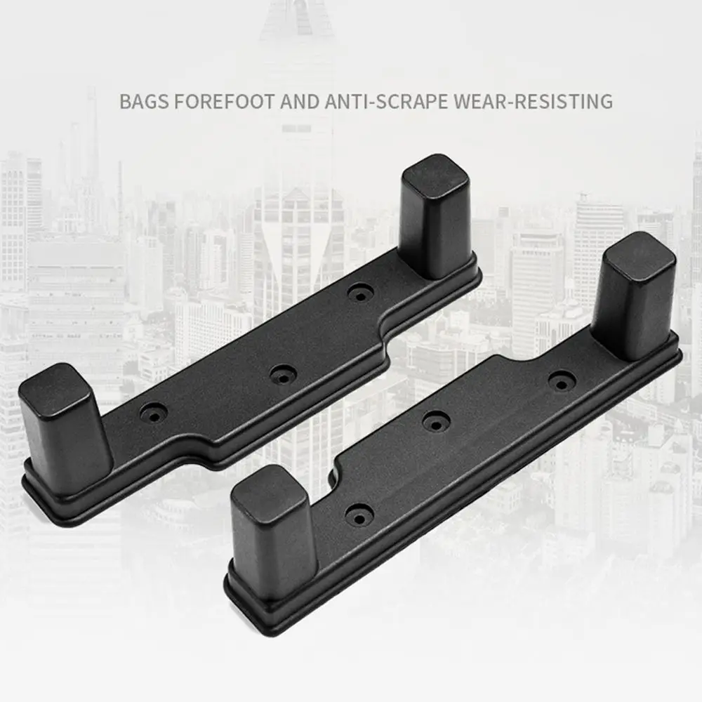 Tool Black Luggage Feet Stud Plastic 24*6.6cm Trolley Luggage Bracket Front Feet Stand Support Suitcase Foot Universal