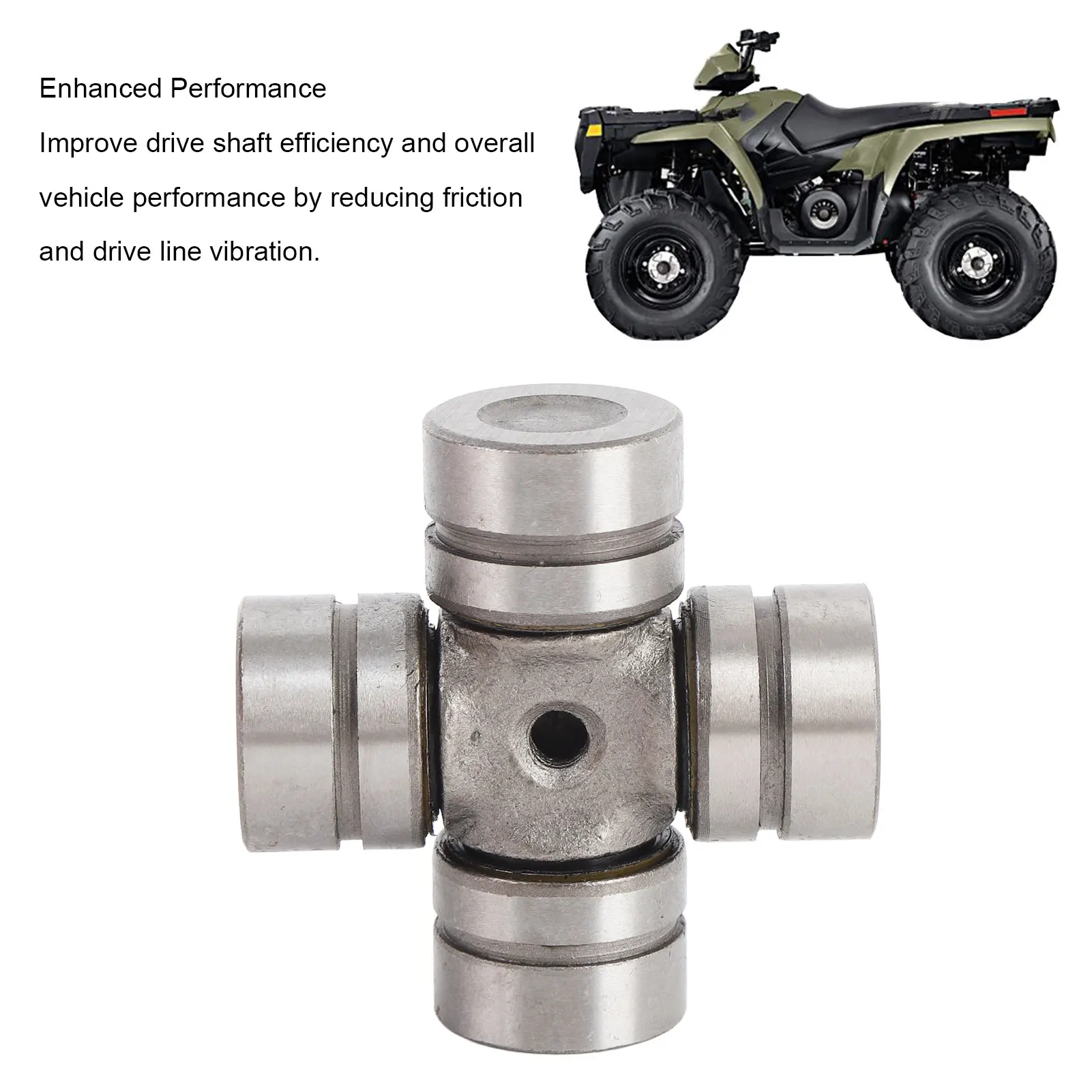 

Front Axle U Joint Set 3235616 Front Drive Shaft U Joint Sturdy Metal Easy Installation for 800 Sportsman EFI 4X4 2005 To 2010