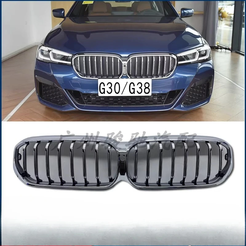 

Подходит для BMW 5 серии G30, передняя средняя сетка G38, передняя часть 525, решетка воздухозаборника 530, модифицированная черная средняя сетка Darth Vader