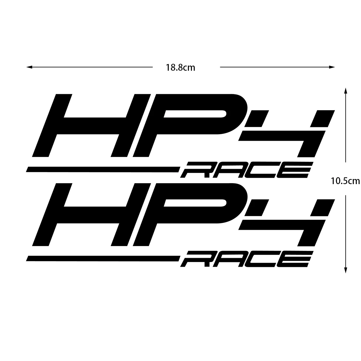 1 Pair HP4 Race Motorcycle Stickers Moto Body Helmets Vinyl Decals Accessories For BMW S1000RR R1200GS F900R S1000XR GS 750F