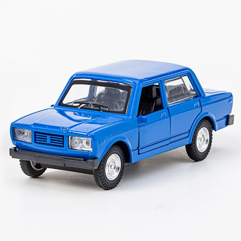 1:36 Diecast Russia AvtoVAZ Lada Model Metal Alloy Rova Classic Car With 2 Doors Pull Back Car Kids Boy Birthday Gifts Toy