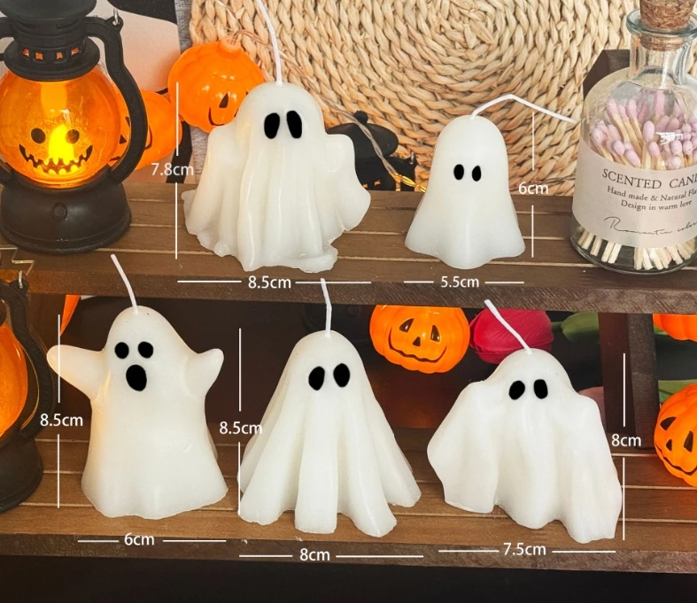 

0DCATEVBED Свечи в форме призрака на Хэллоуин