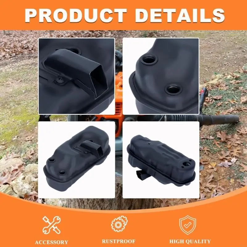 แพ็คเกจเปลี่ยนท่อไอเสียแบบสมบูรณ์สำหรับเครื่องเป่าลมแก๊ส BR800C รวมถึงปะเก็นซีล M4YD