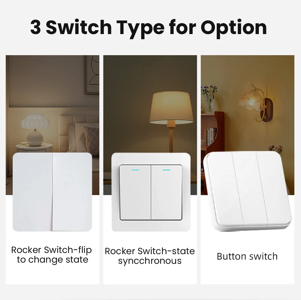 جديد Tuya Smart Life 2-gang WiFi Switch 2-way Control Timer Automation Module App/الصوت العمل مع Alexa Google Home Yandex Alice
