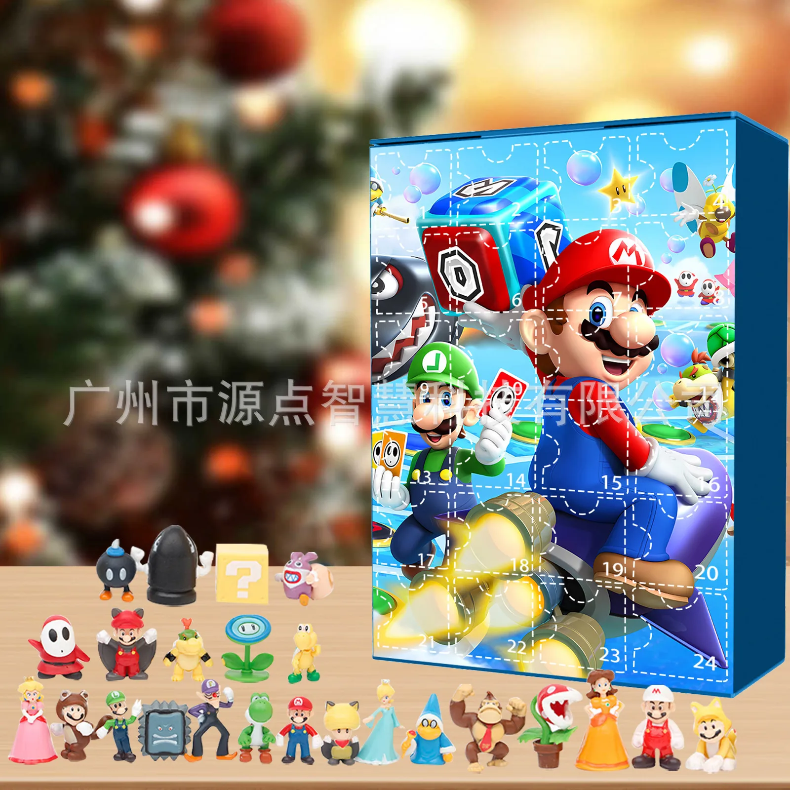 

Super Mario Brothers Surprise Box Cartoon Action Figure Christmas Advent Calendar Anime Peripheral Children's Toy Gift Blind Box