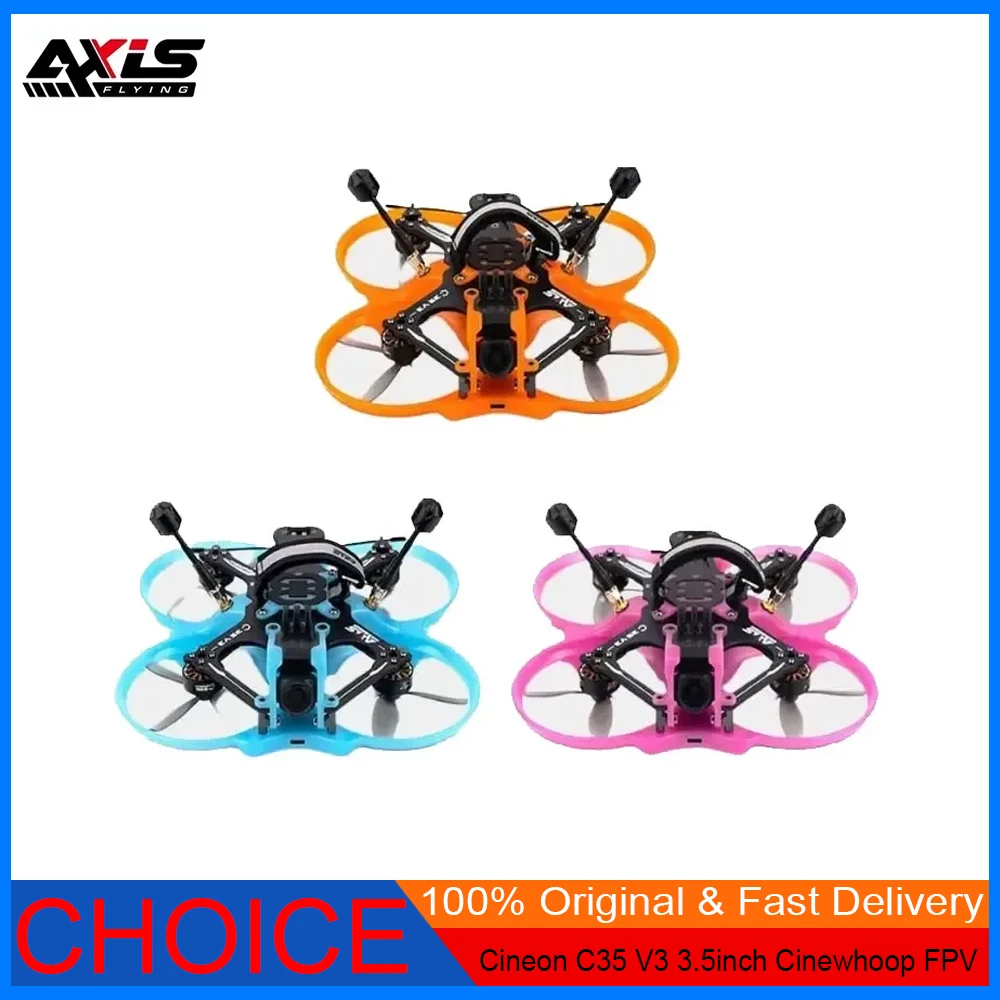 

Новый Axis Cineon C35 V3 3,5-дюймовый FPV-дрон Cinewhoop с двигателем F745 AIO C206 1960KV, совместимый с воздушным блоком O3 для RC FPVQuadcopter