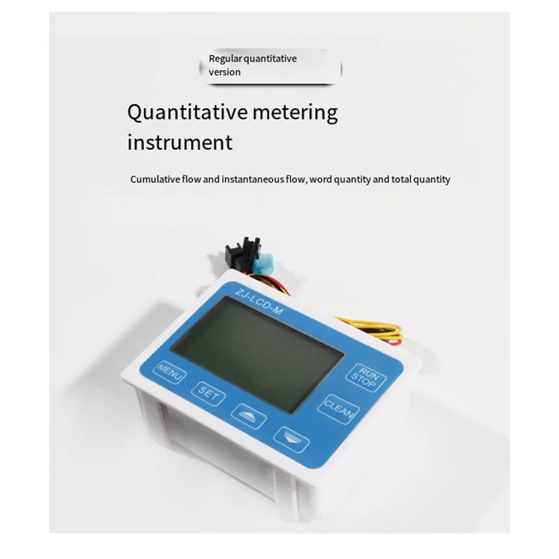 ZJ-LCD-M Digital Flow Meter Filling Controller Automatic Flow Control With LCD Display 3/4In PE Solenoid Valve
