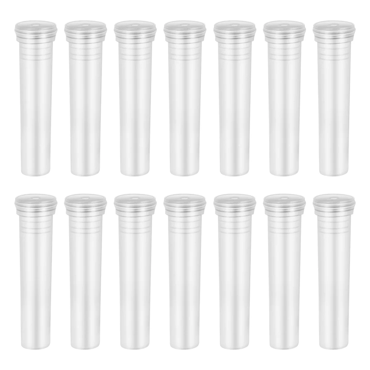 Healifty 50pcs Nutrition Flower Plastic Tube Transparent Water Flower Tube Flower Water Container Florist Supplies