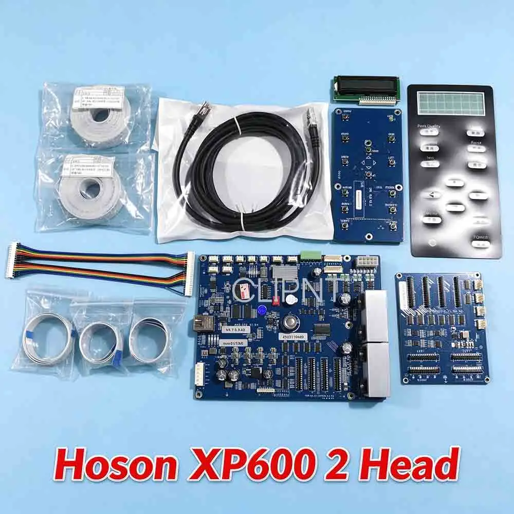 HOSON XP600 Printhead Full Set Board Net Version Double Head Kit for DX10 DX11 Eco Solvent Printer Compatible with Eco Solvent