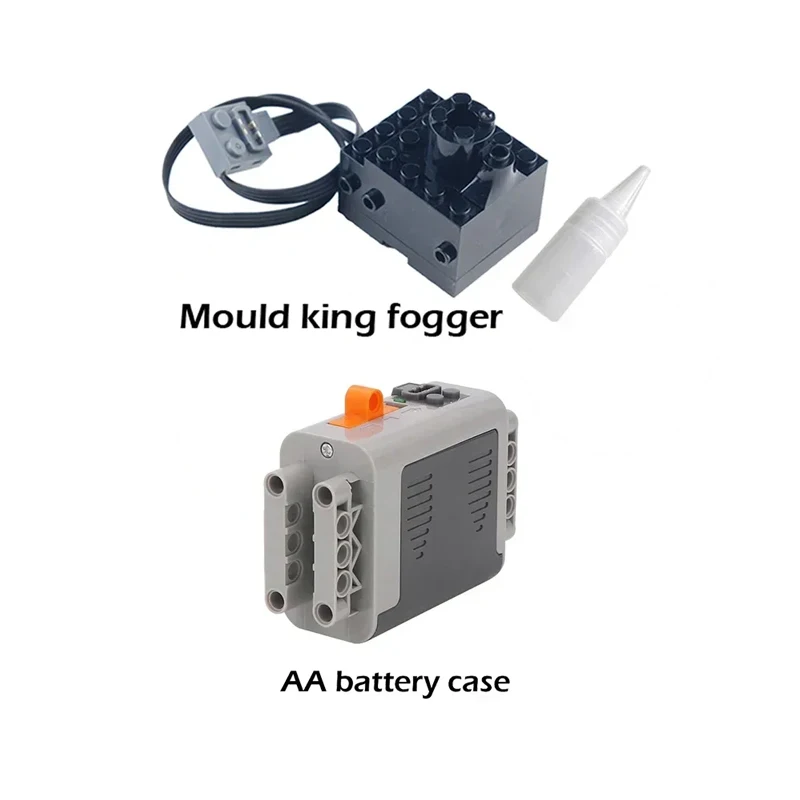 Nebulizador de Motor de pulverización de humo MOC, piezas de modelo de tren/coche de bloques de construcción compatibles con Legoeds, sistema de pulverización técnico Mould King
